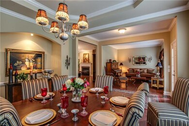 The lighted nook for your buffet adds to the ambiance when serving guests.