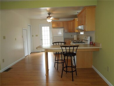 Beautiful kitchen with gas stove and refrigerator 