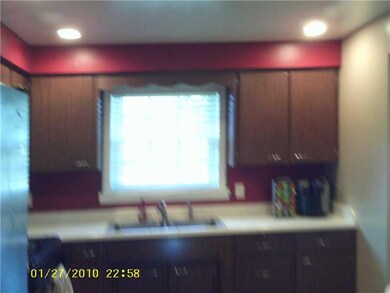 Kitchen. Window looks out over nice LEVEL back yar