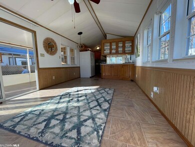Sliding doors out to screened porch.