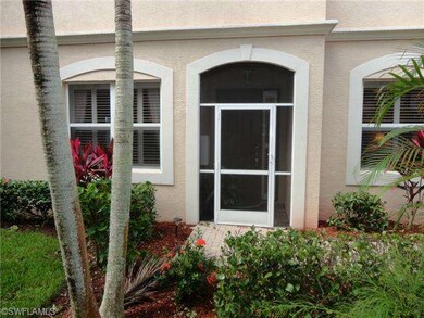 Screened entrance to coach home