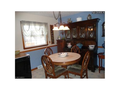 Dinette has ample room for your table and hutch/bu