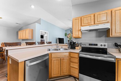 Open Concept Kitchen to Dining Area