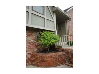 Brick Planter at Front Entry