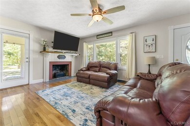 Lovely living area of Great Room. Wide baseboard t