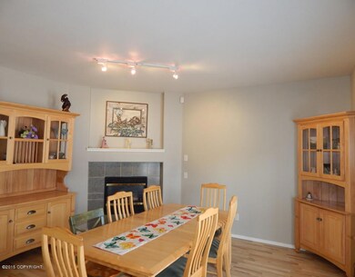 Dining Area With Gas Fireplace
