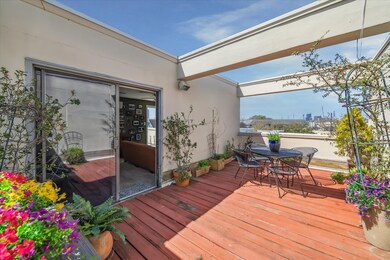 Rooftop balcony has ample space for entertainment