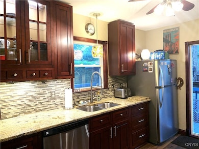 There is plenty of natural light with the over-the