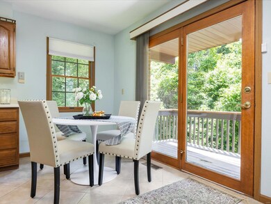 Kitchen Nook with views of creek