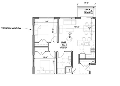 Flats #303 Floor Plan