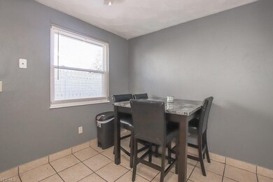 Plenty of space for a nice dining table set.