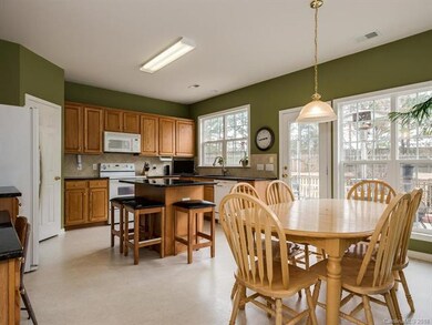 Large kitchen with granite counters.  Island perfe