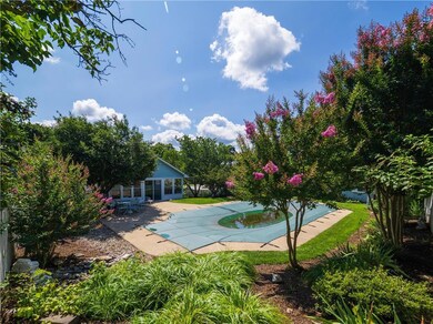 Back yard with inground pool