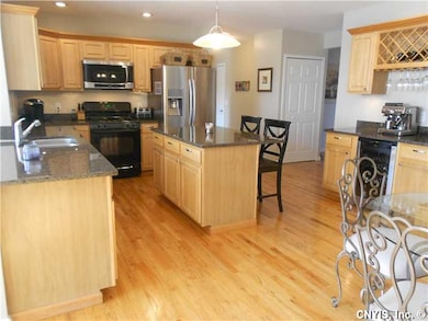Kitchen. Island and two breakfast bars!