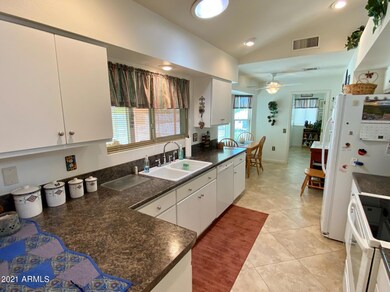 Kitchen with eating area