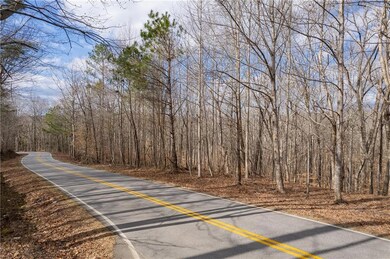 View of asphalt road with a wooded view