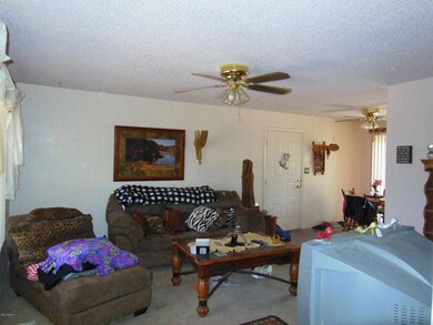 Living room from tiled entry