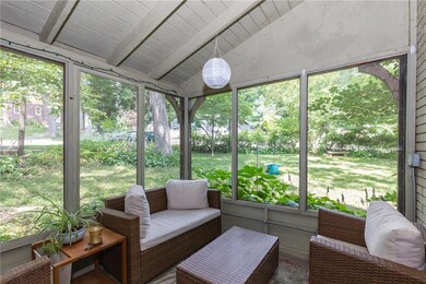 Serene screened porch