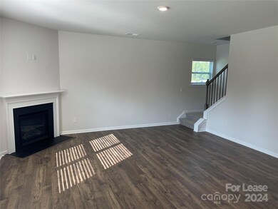 Stairs are off the living room