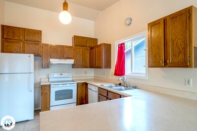 kitchen, lights on