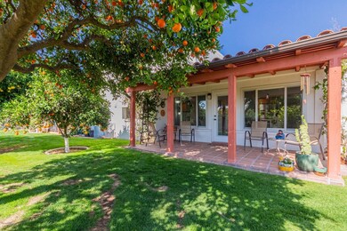 South facing extended patio