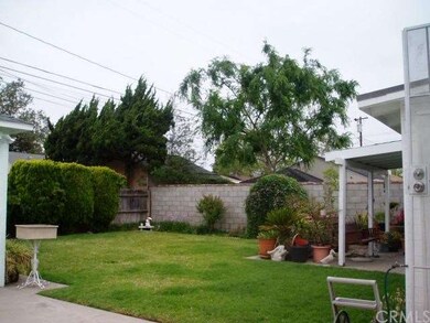Back yard from driveway