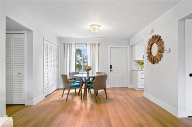 Dining area featuring baseboards and light wood-style floors