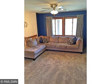 The living room has plenty of room and has great n