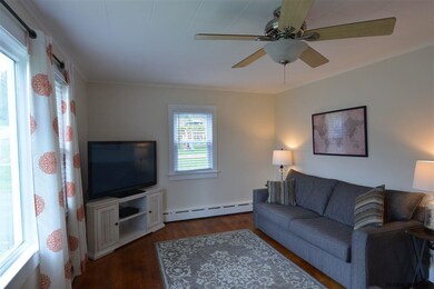 Airy and bright with hardwood floors