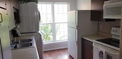 kitchen with large window and lots of light. Stack