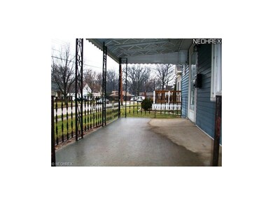 Large welcoming front porch