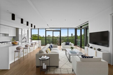 The expansive living area flows effortlessly into