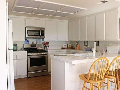 Bright, open kitchen with lots of storage