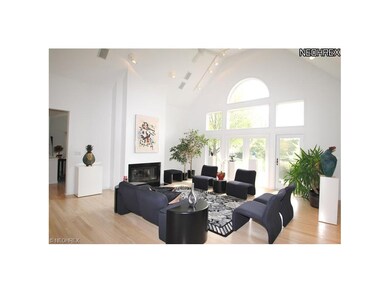 The breathtaking great room provides a serene view