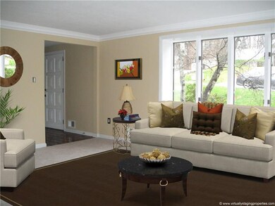 Very bright home with large windows.