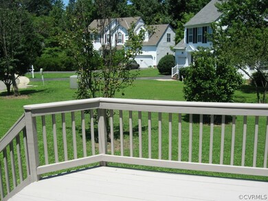 Deck just stained and sealed.  House located on a