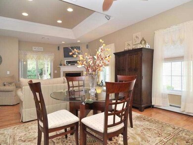 Dining Room. Open Floor plan with high tray ceilin