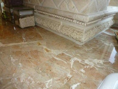 Beautiful marble counters.  Look at the detailing 