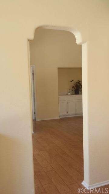 Doorway from kitchen to living area