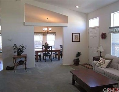 Large living room with cathedral ceilings