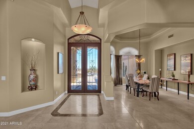 foyer and dining