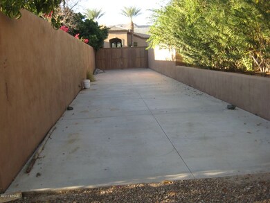 70 ft slab of concrete with RV entrance