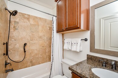 Full bath off of the first floor bedroom.
