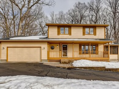 A wonderful two story home nestled among mature tr