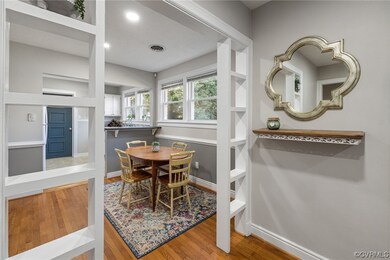 Dining room featuring hardwood  flooring