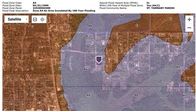 A4 Flood zone per map. Please verify with your ins