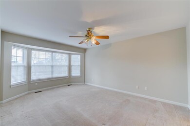 Master bedroom with bay window!