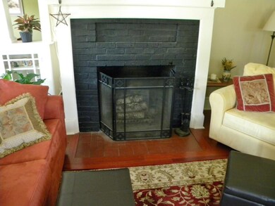 This beautiful fireplace actually...