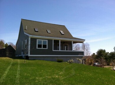 View showing covered porch,...