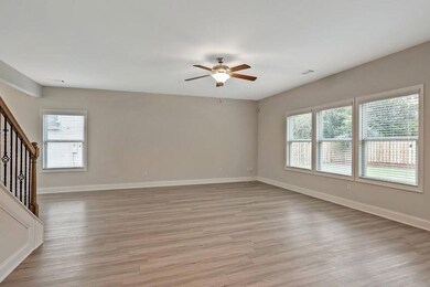 Unfurnished room with light hardwood / wood-style 